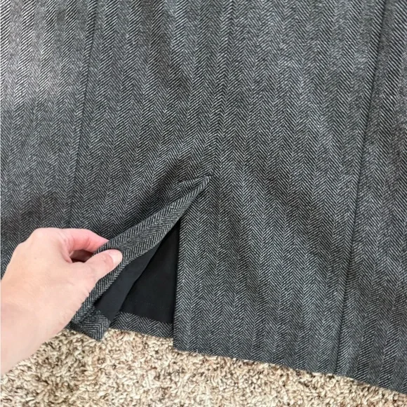 Ann Taylor Dark Gray Pencil Skirt - Picture 4 of 4